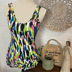 Colorful Splatter Women’s Tank Size Small